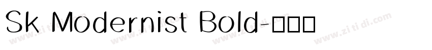 Sk Modernist Bold字体转换